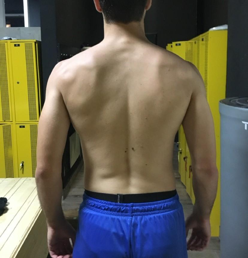 Daniel before online personal training - cutting & definition transformation